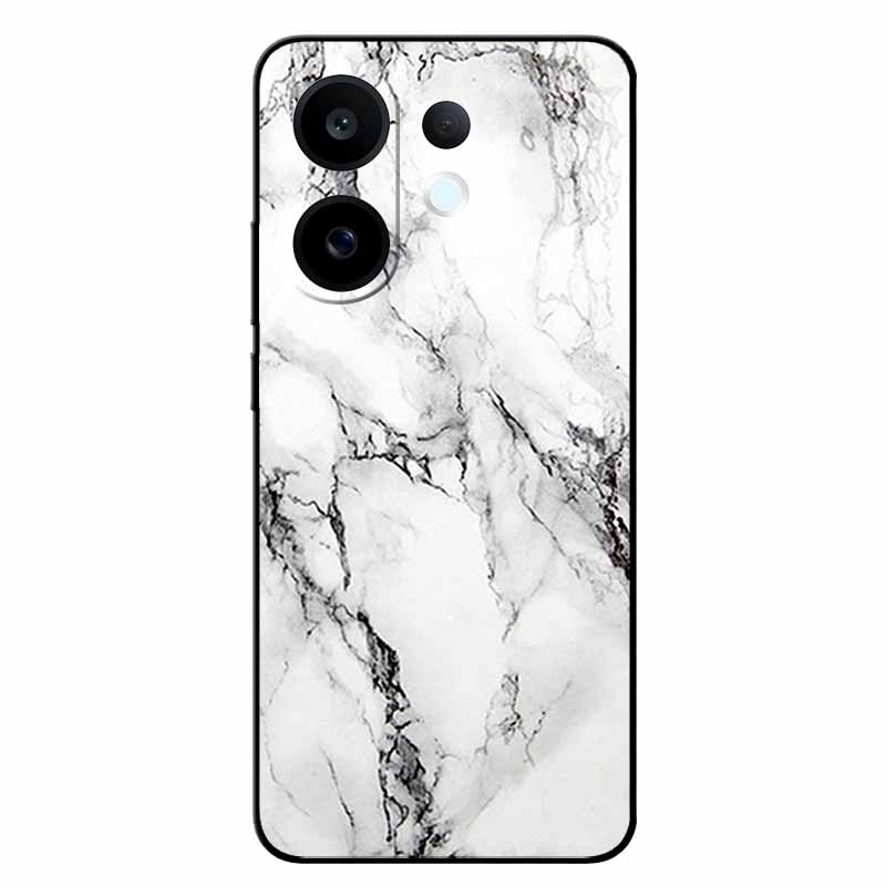 For Vivo S30 5G Cases V2464A Marble Painted Silicone Back Cover Cases For V2464A Soft Black Funda VIVO S30 TPU Cases Vivo S30 5G
