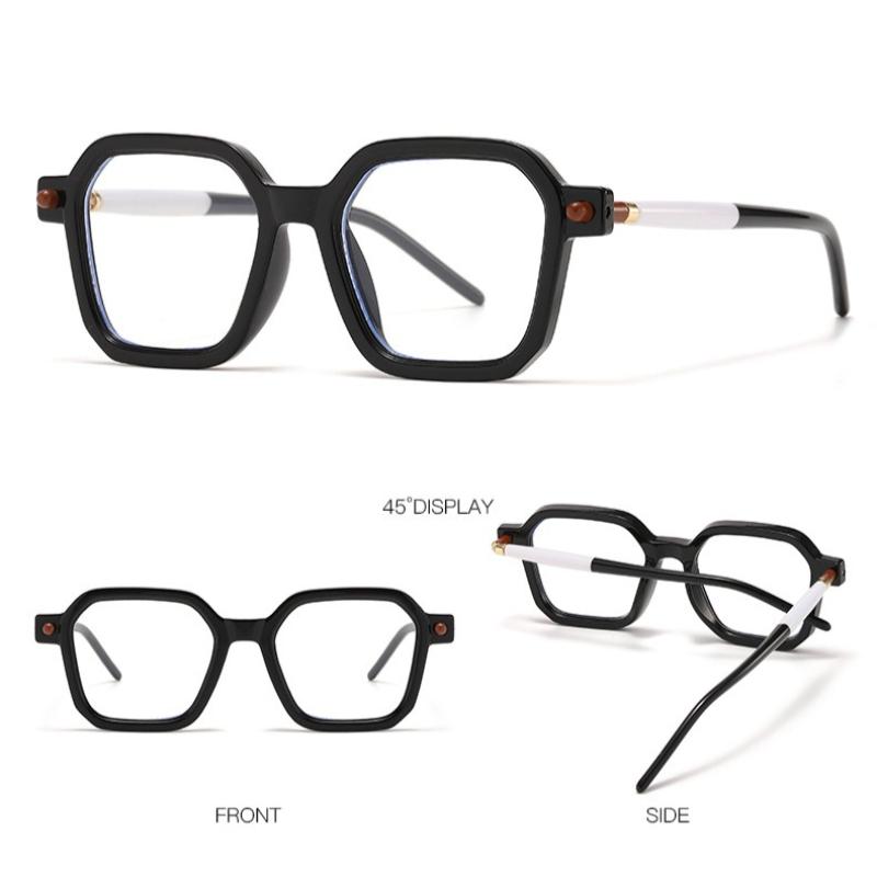 Stylish Square-frame Sunglasses for Men and Women, Casual Blue Light Blocking Glasses, Versatile Sun Protection Sunglasses