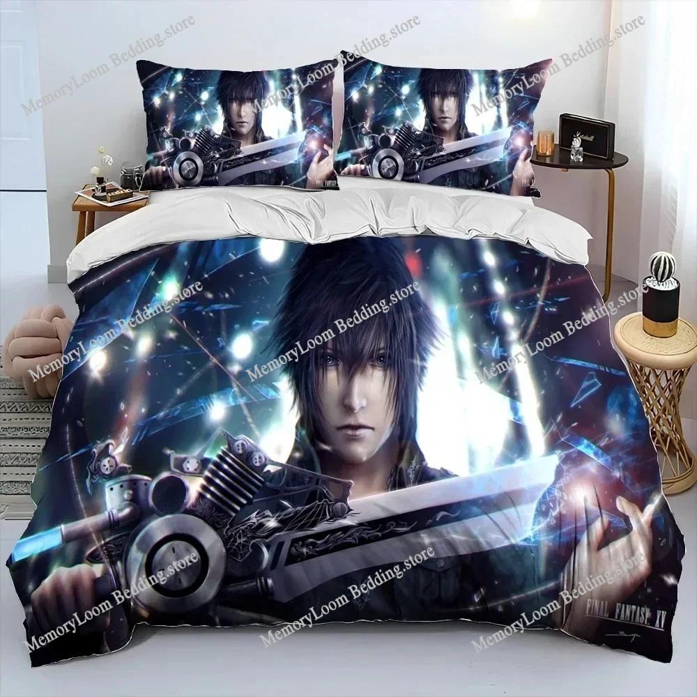 3D Printing Trendy Soft Final Fantasy Series Game Bedding Set Duvet Cover Pillowcase Comforter King/Queen Size Boys Adult Bed