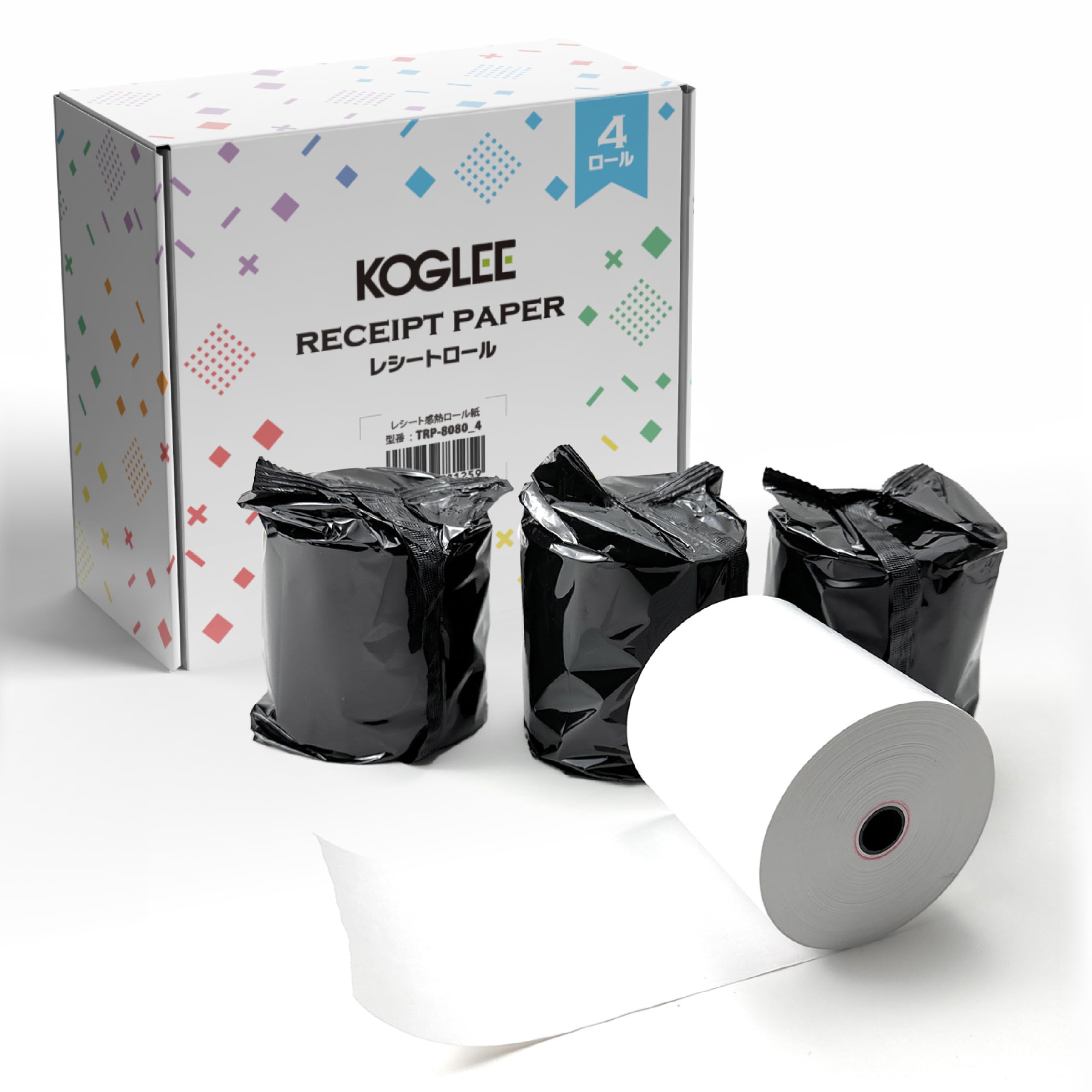 HAPPEAST Register Roll Width 80mm/Outer Diameter 80mm 80m/roll Thermal Roll 80mm