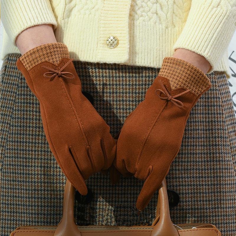 

Перчатки женские осенне-зимние теплые с сенсорным экраном, холодостойкие, ветрозащитные, бархатные, для активного отдыха, для верховой езды, теплые перчатки