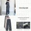 Women's High Waist Gray Wide Leg Parachute Pants - Summer Casual, Quick-Dry American Style Sportswear