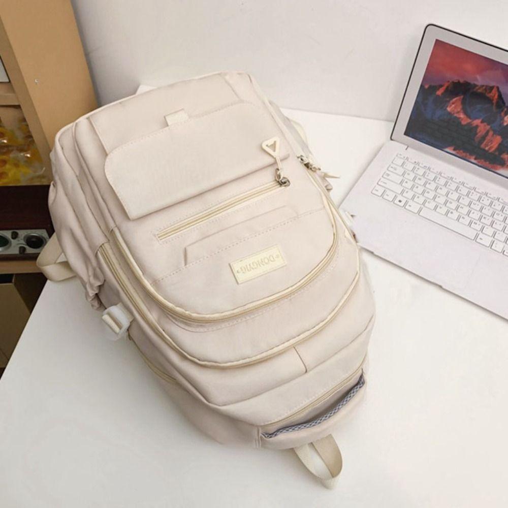 Korean Simple School Bags Large Capacity Girl's Backpack Laptop Bag College Student Backpack  Gifts