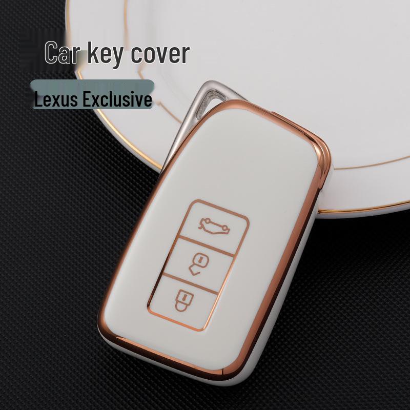 Gold Edge TPU Key Cover for Lexus ES200/RX300/ES300/UX200