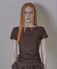 Phased Back Open Ruffle Top_Brown