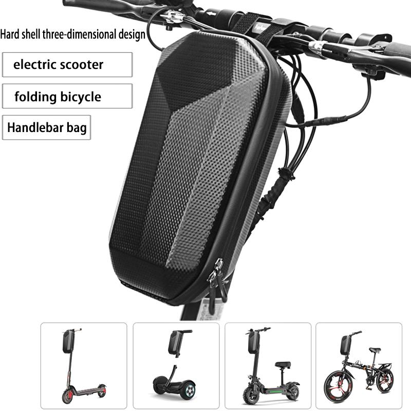 Electric Scooter Bag Storage Electric Bike Handlebar Bag Scooter Storage Bag With Large Capacity Waterproof Front Handlebar Bag