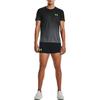 Under Armour UA Rush T-Shirt mit Farbverlauf-Logo-Print für Herren, Oberteile, Schwarz 1378403-002