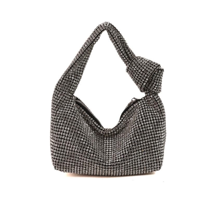 

Niche design high-end bag women s full diamond women s bag new large-capacity fashionable versatile diamond-encrusted handbag срібний