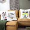 I’m A Teacher What’s Your Superpowerr Teacher's Day Pillow Case Cushion Cover Bedroom Party White Square Pillow Case Decoration
