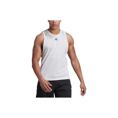 Solid Color Logo Casual Sport Moisture-Wicking Athletic Tank Top Men Tops White HP1755