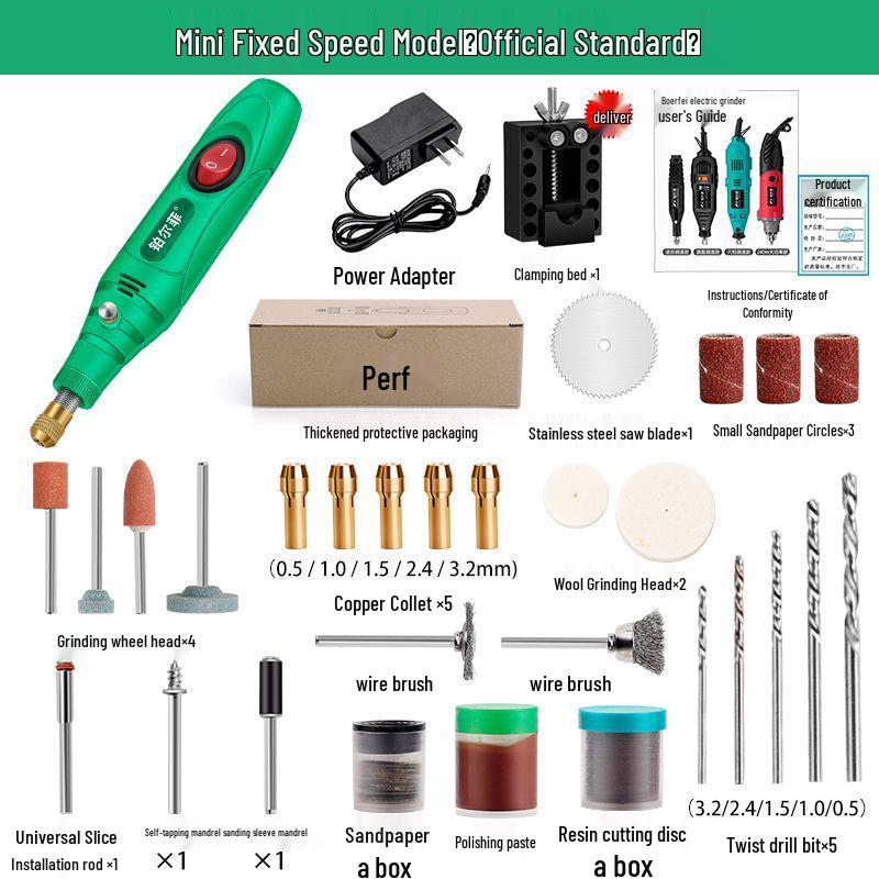Mini-Hand-Elektroschleifer für Holzschnitzerei, Jade-Politur & Gravur