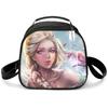 Princess Elsa Cartoon Cute Lightweight Small Meal Bag Elementary School Lunch Box Bento Bag Student Lunch Box