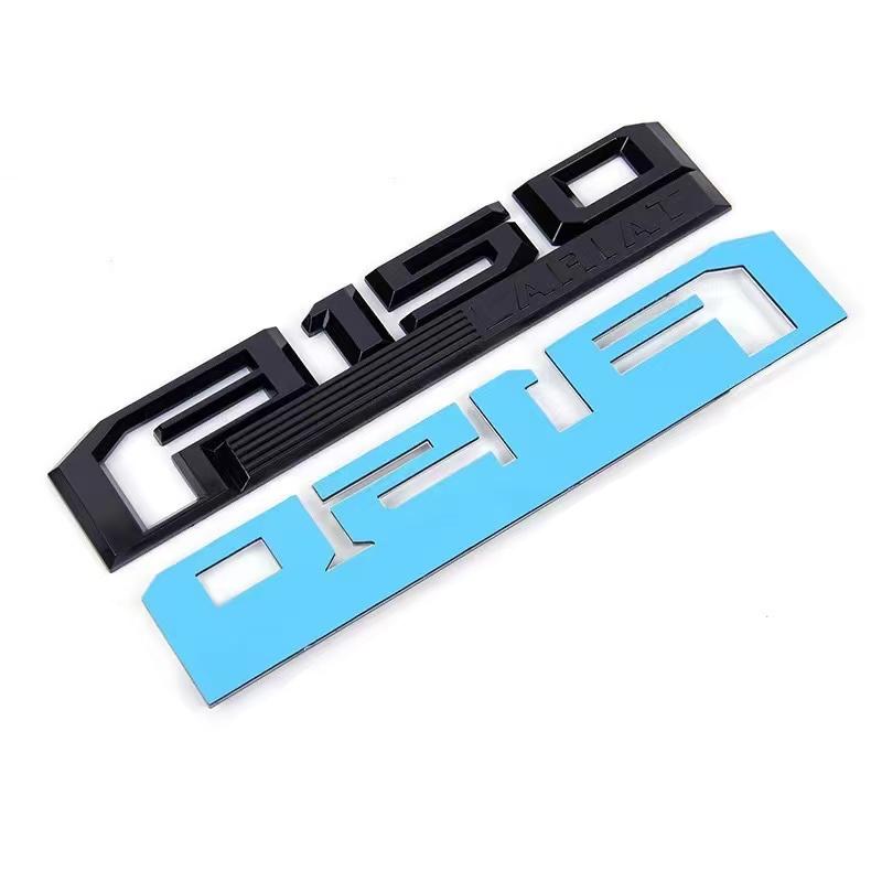 2PCS For Ford F150 F-150 Raptor XLT LARIAT LIMITED PLATINUM Logo  ABS Car Sticker Emblem Accessories Auto Decal Badge Styling