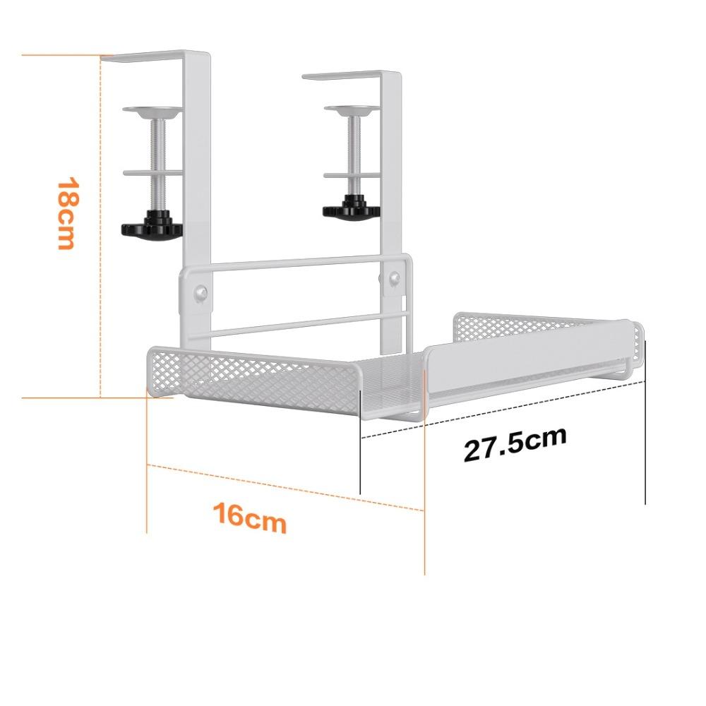 

Подстольный лоток для кабелей Стальной стол для организации проводов Модные кабельные органайзеры White-S