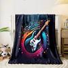 Colorful Electric Guitar Fantasy print blanket soft and cozy perfect for the living room bed sofa or a nap,gift
