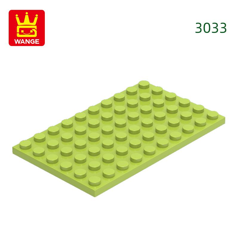 12Pcs/Lot 3033 6x10 Basic Plate Builidng Bricks Moc Parts Works With featuring Blocks DO IT YOURSELF Children's Assembly Playthings Gift Idea Box