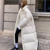 Women's Long Puffer Coat Loose Fit Quilted Down Jacket Winter Warm Outerwear