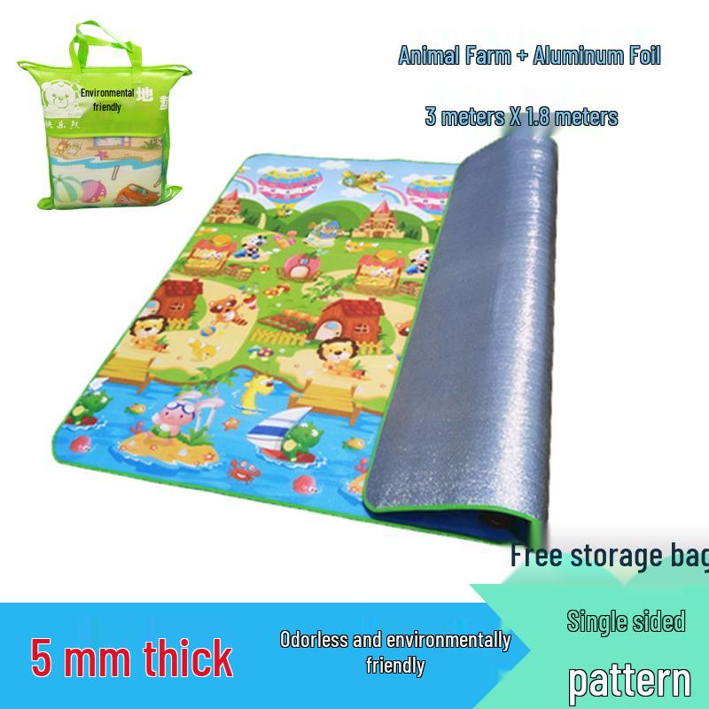 Enlarged Waterproof Outdoor Cartoon Picnic and Camping Mat - Foldable and Moisture-Proof
