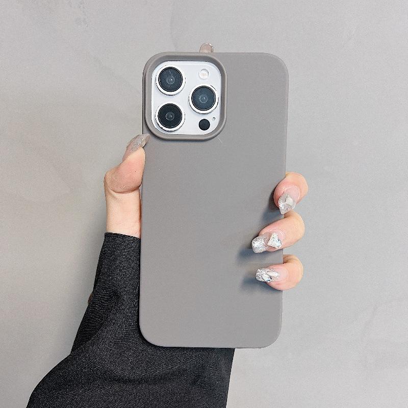 

Простой однотонный полупак Матовый чехол Высокого класса Подходит для Iphone15promax Apple 11 Чехол для телефона 14pro 13 Apple 16PROMAX