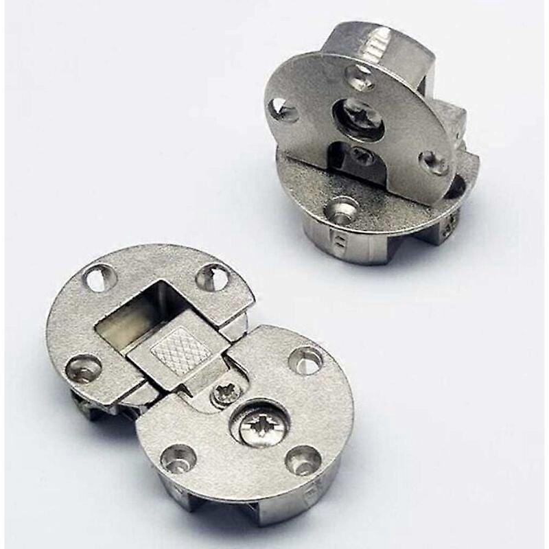 8 Pcs 90 Degree Adjustable Concealed Folding Hinges for Furniture - Semicircular Hinges - Wooden Table Hinges - Round Hinges