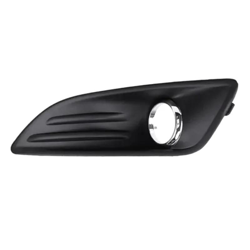 Car Front Bumper Fog Light Lamp Frame Cover Black + Chrome ABS Plastic For Ford Fiesta 2013 2014 2015 2016 2017 2018