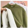 Men's Fleece Half-High Collar Sweatshirt, Velvet-Thickened, Loose Fit, Long Sleeve, Perfect for Autumn/Winter 2025.