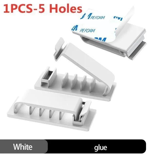 Xiaomi Multipurpose Holes Cable Organizer Clips Wire Winder Cord Management USB Charger Holder For Mouse Keyboard Car Protector Manager