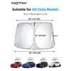Foldable Car Windshield Sunshade for Tesla Model Y/ 3/ S Folding Sun Visor Protector with Storage Pouch Heat Insulation Cover Heat Blocking Shades Sh