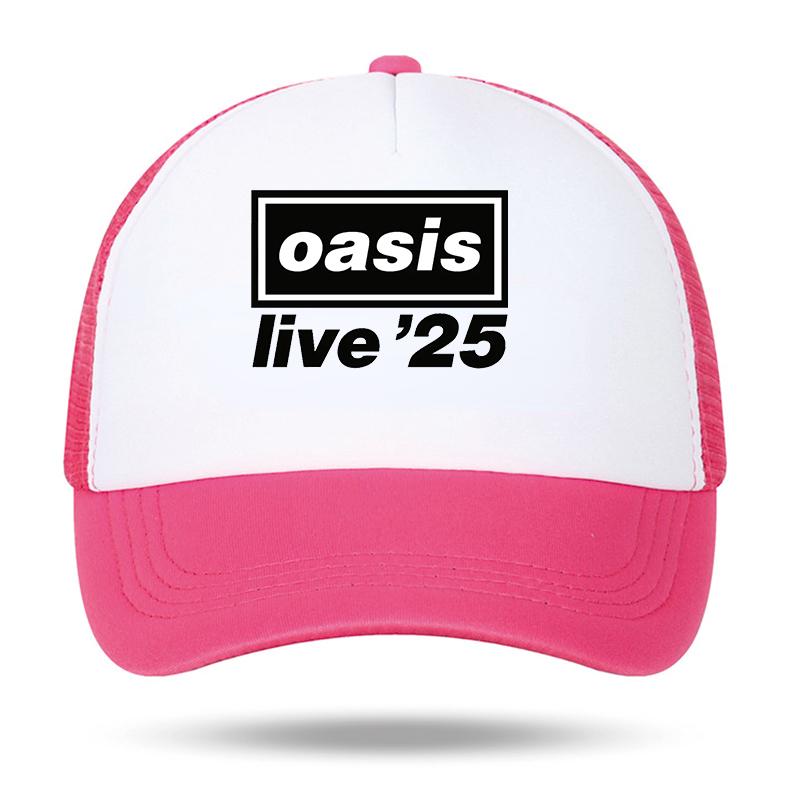 OAsis Printed Mesh Summer Baseball Cap Men Women Party Music Outdoor Fashion Gorros  Sports Breathable Outdoor Sports  Hat