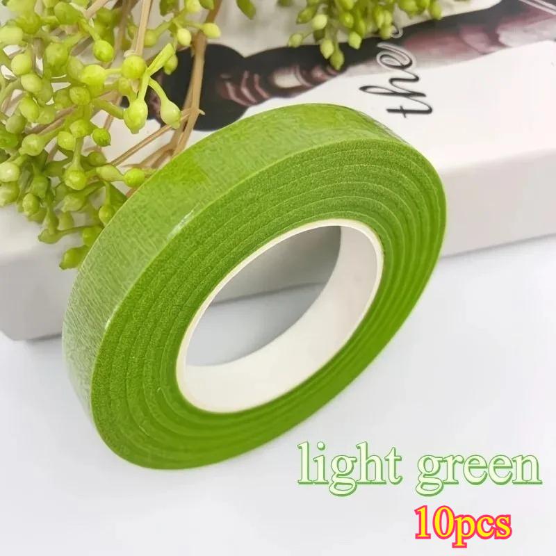 Bouquet Floral Stem Tape DIY Artificial Flowers Bouquets Tape Self-adhesive Wrapping Green Tape for Wedding Party Decor Supplies