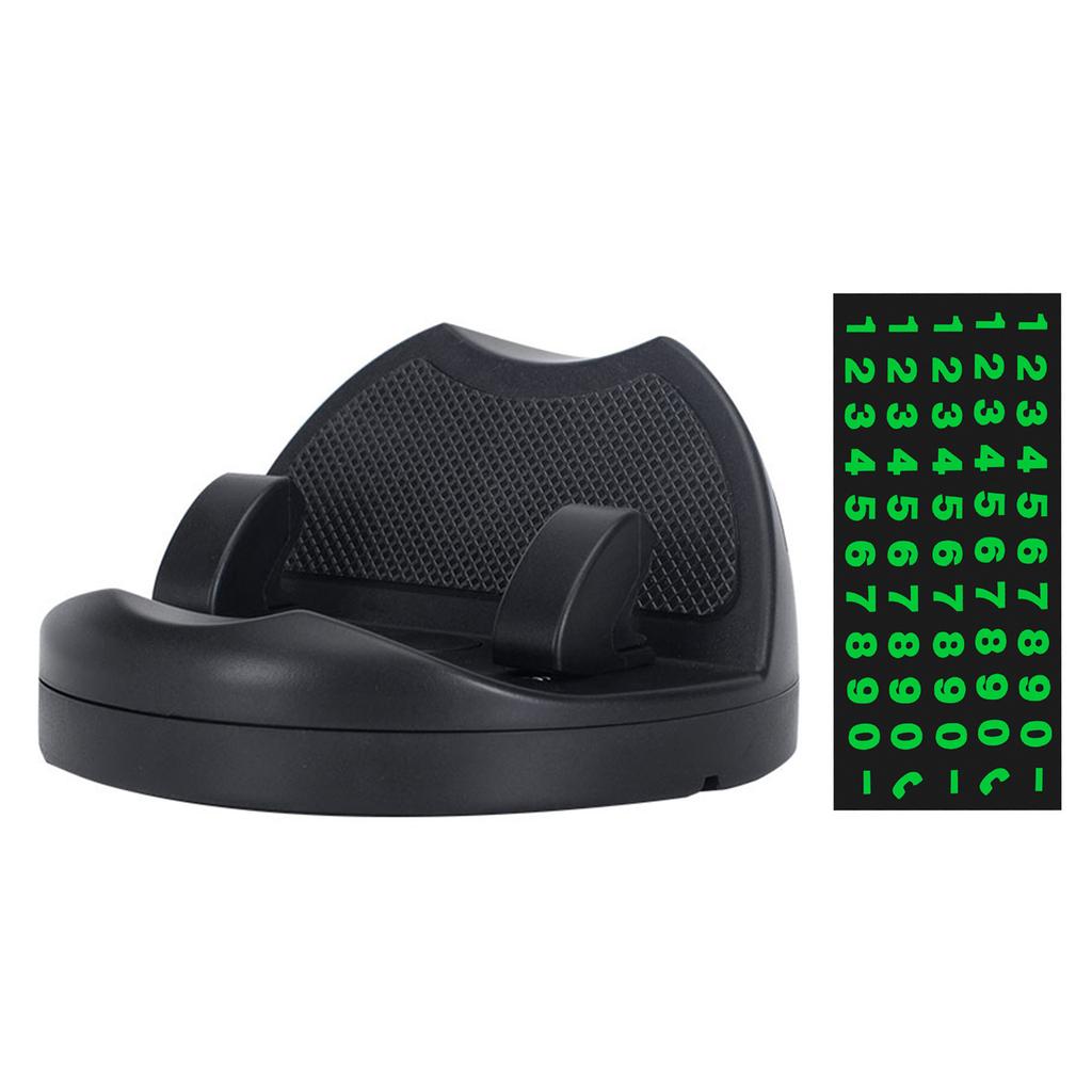 Portable Car Mount with Temporary Parking Number Sign Universal Car Phone Stand Upgrades for Easy Use In Parking Areas