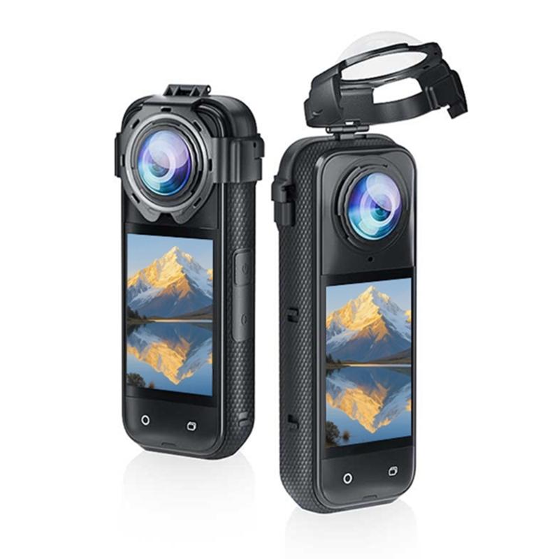 AntiFog Ventilated Lens Protectors for X5 Camera Tempereds Glass Cover With Secure Snap On