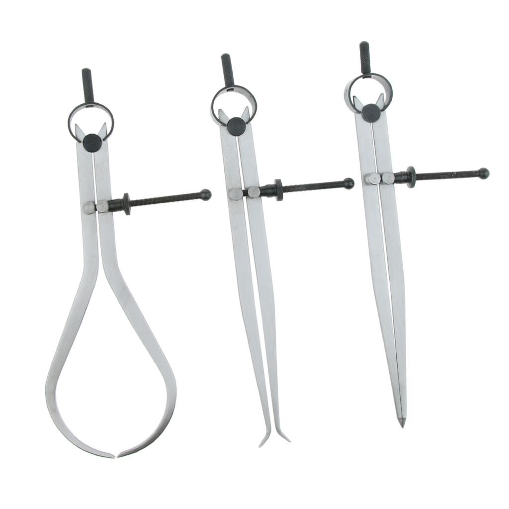 Buy Precision Spring Outside Inside Joint Calipers & Dividers Set 6