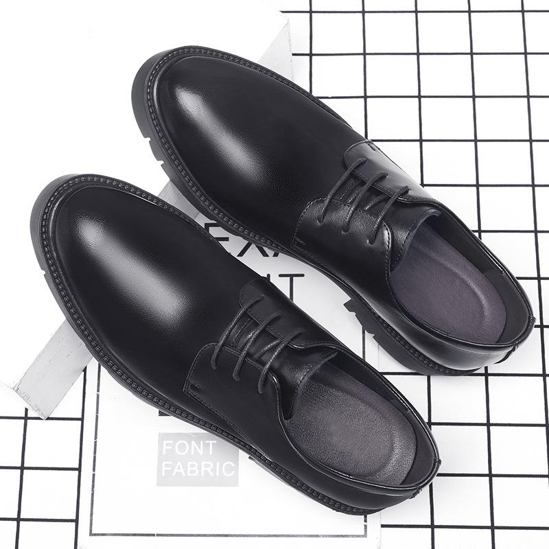 Height-increasing Shoes Men's 10cm Four-season Low-top Formal Leather Shoes Inner Height-increasing Men's 8cm British Shoes 2025
