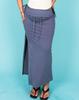 Kulsiseu Cs Coolbeach Long Skirts-033 (Navy)