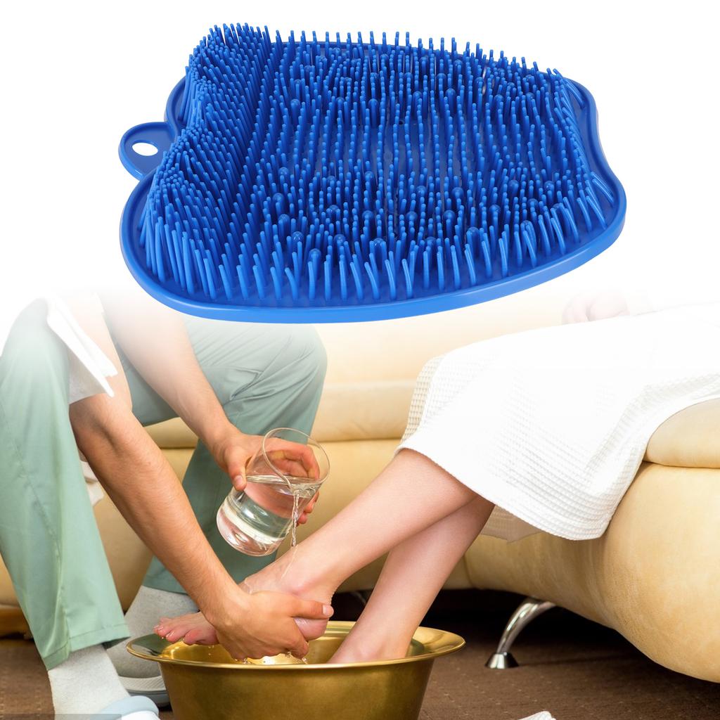 Dusch-Fußschrubber Weiches Silikon Anti-Rutsch Saugnapf Geruchsentfernung Fußwascher für Baden Badezimmer Massage