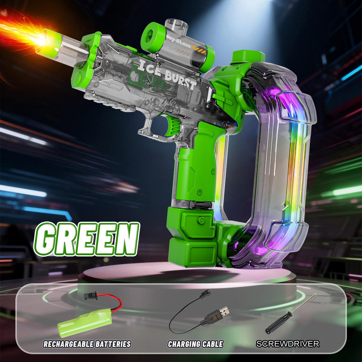 

Ring-Shaped Electric Water Gun Kids Cool Toy Automatic Water Squirt Gun With Colorful Lights And Sound Summer Outdoor Toy Gift