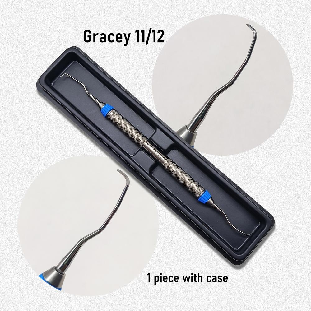 1 stk Høykvalitets Dental Gracey kuretter Periodontal skaler Rustfritt stål Periodontale benkuretter Perio