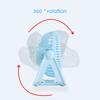Table Fan 3 Portable Solid Color Speeds Rechargeable Quiet USB Mini Fan