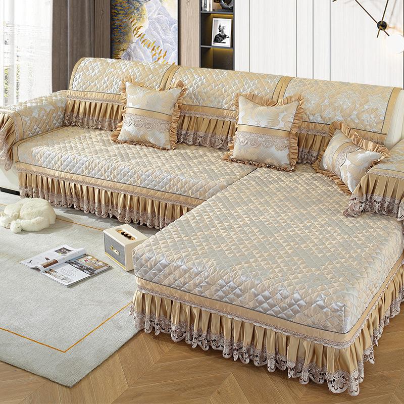 Polštář na pohovku v severském stylu Four Seasons Lace Jacquard Protiskluzová pohovka