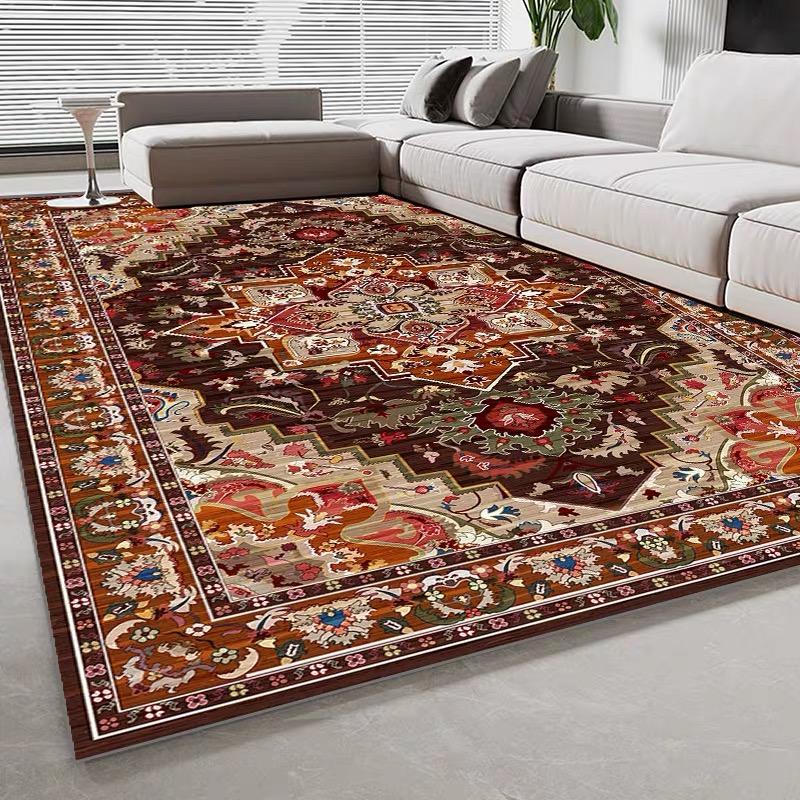 Americký Retro Praný Zadní Imitace Kašmírový Koberec Obývací Pokoj Pohovka Konferenční Stolek Deka Domácnost Ložnice Podlahová Rohož