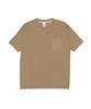 A NOTHING Aliens Cross-Neck 1/2 Mtm Tee (Beige)