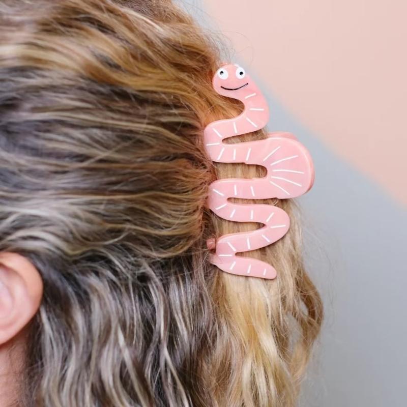 Cute Snake Claw Hair Clip For Long Hair Strong Grip Acrylic Hair Claw Fashion Hair Accessory For Women Girls Daily Use