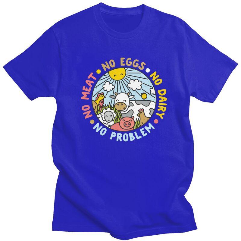 Custom Vegan Animals Are Friends Tshirt for Men Short Sleeve Casual T Shirt Cool Veganism Tshirt Slim Fit Pure Cotton Tees