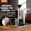 Manual Wire Stripping Machine, 0.06''-1.18'' Copper Stripper with Hand Crank or Drill Powered, Visible Stripping Depth Reference, Portable Aluminum