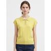 Shop   Women S Collar Neck BuTTon Half Open Cap Sleeve Summer KniT T ShirT Bom W
