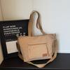 Nylon Tote Bag Women Casual Shoulder Bag with Zipper Pocket for Daily Use