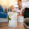 Clear Decorative Vase Floral Container Aesthetic Unique Elegant Shatter-Proof Modern Acrylic Flower Vase For Home Decor