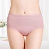 Bragas menstruales fisiológicas de algodón de cintura media para mujer, tallas grandes, con protección antifugas, delanteras y traseras.