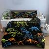 Dinosaur Fossil Pattern Outfit Set Exquisite Three-Piece Bedding Set Gift For Kids And Adults